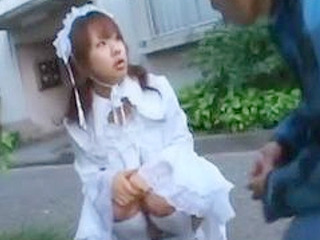 Steamy XXX action with Mature Man deflowering Innocent Teen Maid in Disgraceful Encounter